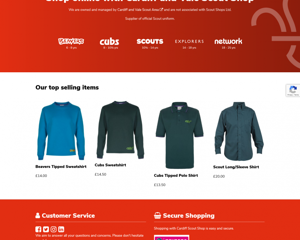 Cardiff and Vale Scout Shop - Order uniform online